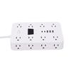 1.5m Power Strip 16 AC Outlets 5 USB Ports Overload Protection Power Strip for Office Dormitory US Plug 100 240V