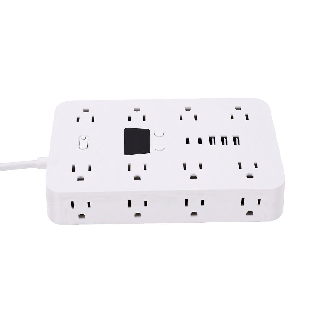 1.5m Power Strip 16 AC Outlets 5 USB Ports Overload Protection Power Strip for Office Dormitory US Plug 100 240V