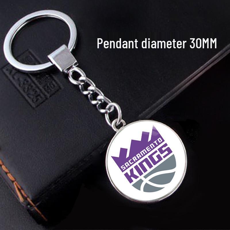 NBA Team Logo Basketball Fan Keychain Pendant
