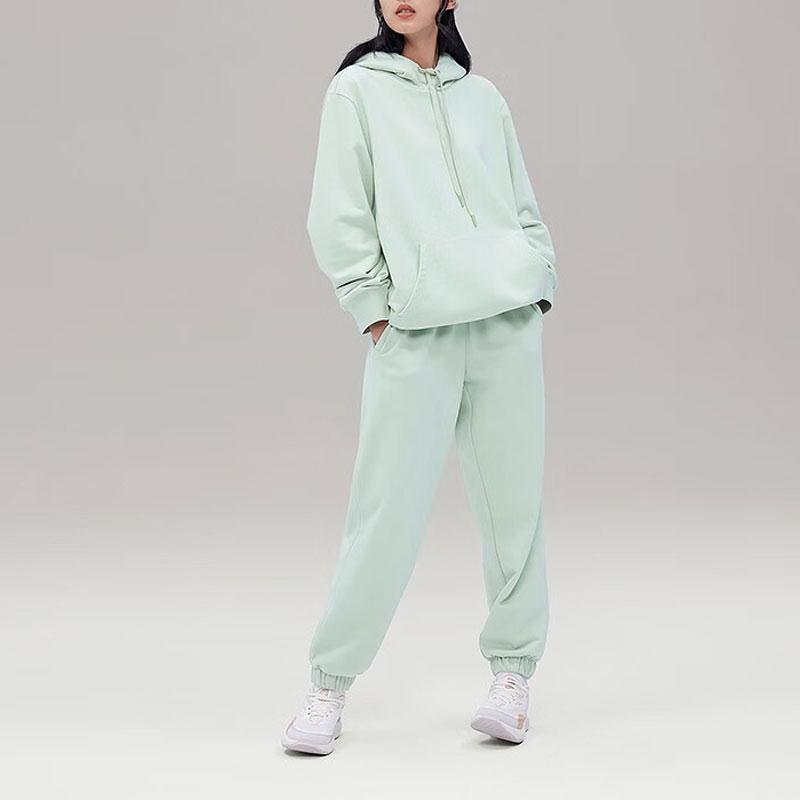 Li-Ning China Color Series Solid Mid-Waist Tapered Knit Sports Pants Men Bottoms Bamboo-Green AKLT955-1