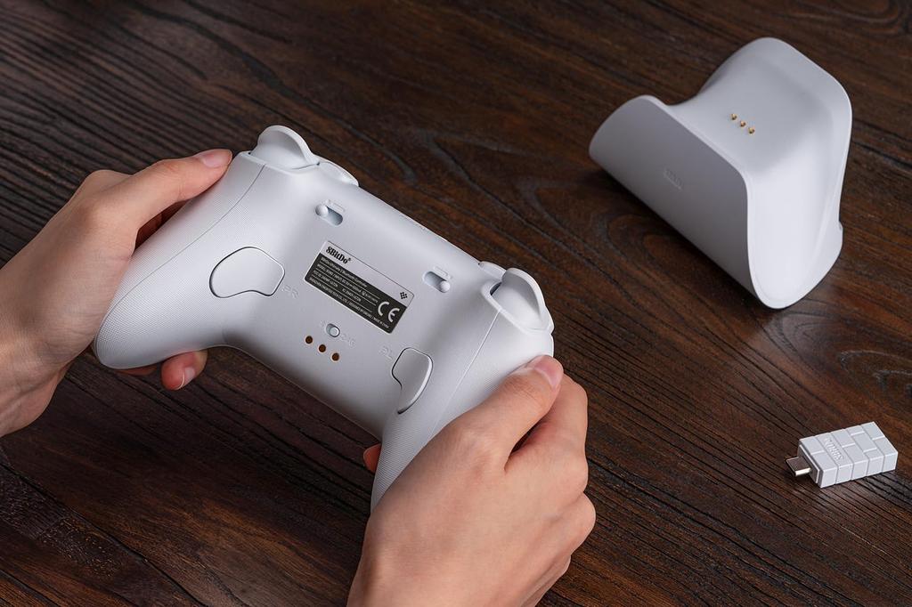 Japanese Instruction Manual and QR 8BitDo Ultimate 2 Bluetooth Controller with TMR Trigger and Switch Sleep Wake Compatible with 2 Required Before and