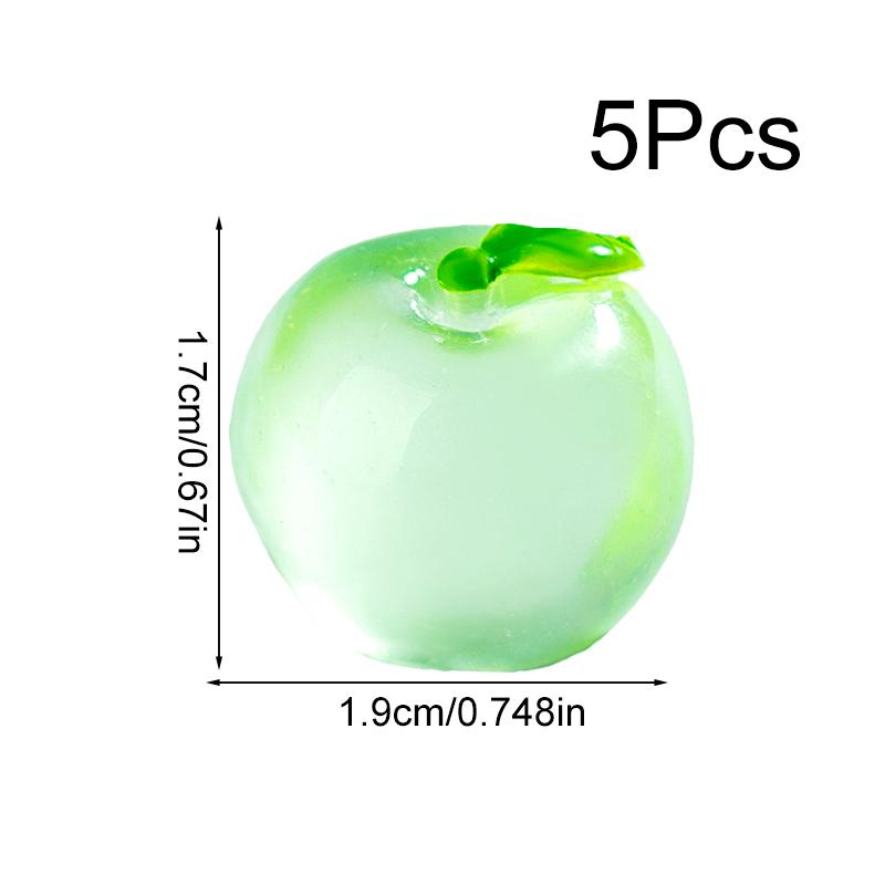 

5 шт. смолы DIY имитация яблока прекрасный ночник лед через небольшой орнамент материалы ручной работы руководство