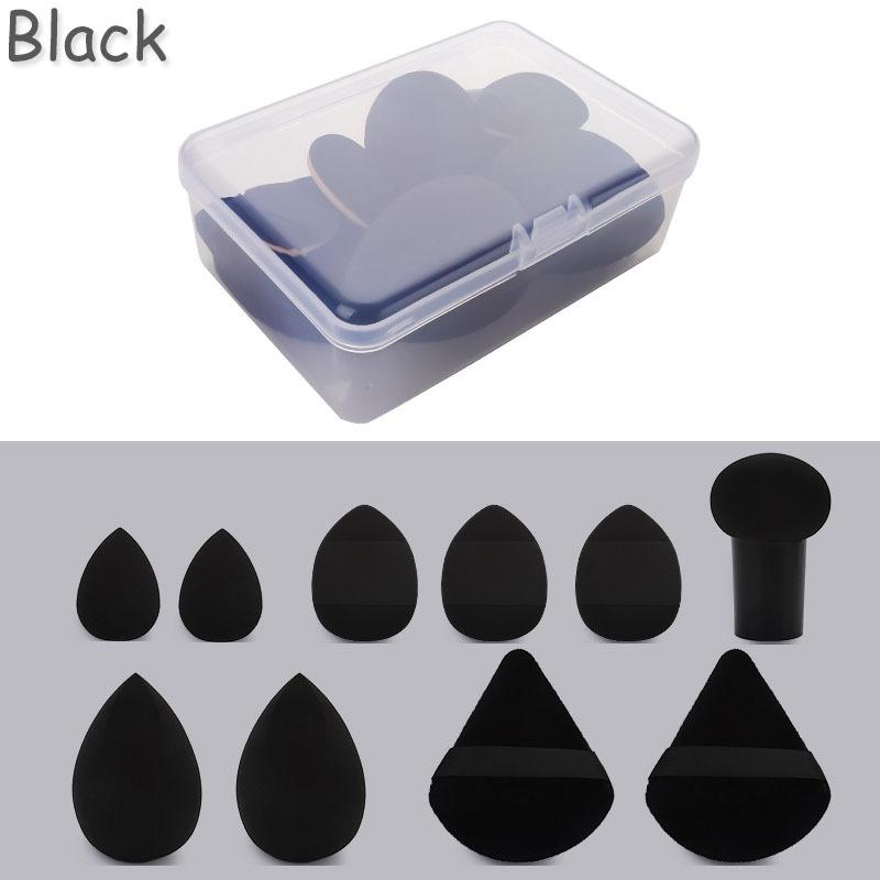 10pcs/set Cosmetic Beauty Puff Set Makeup Foundation Puffs Wet and Dry Face Concealer BB Cream Cosmetic Applicator Beauty Tools