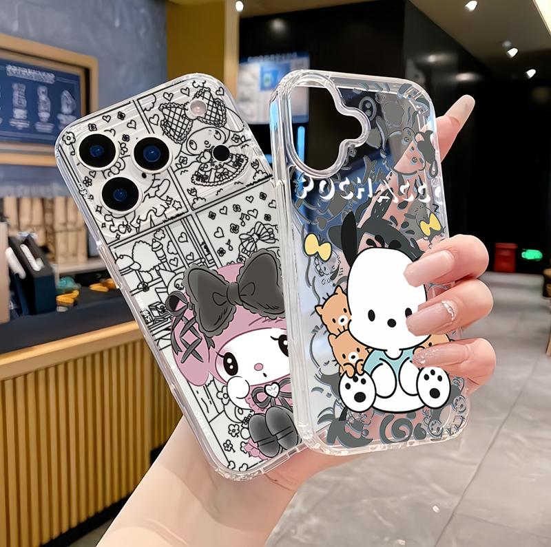 Lucky Kuromi Melody Kuromi Casing For Samsung Galalxy S26 Ultra S25 FE S24 S23 S22 S21 Plus Ultra FE 5G Cinnamoroll Clear Case
