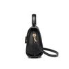 Limited Serpentine Pattern Real Leather Shoulder Bag for Women Business Bag Black Bags