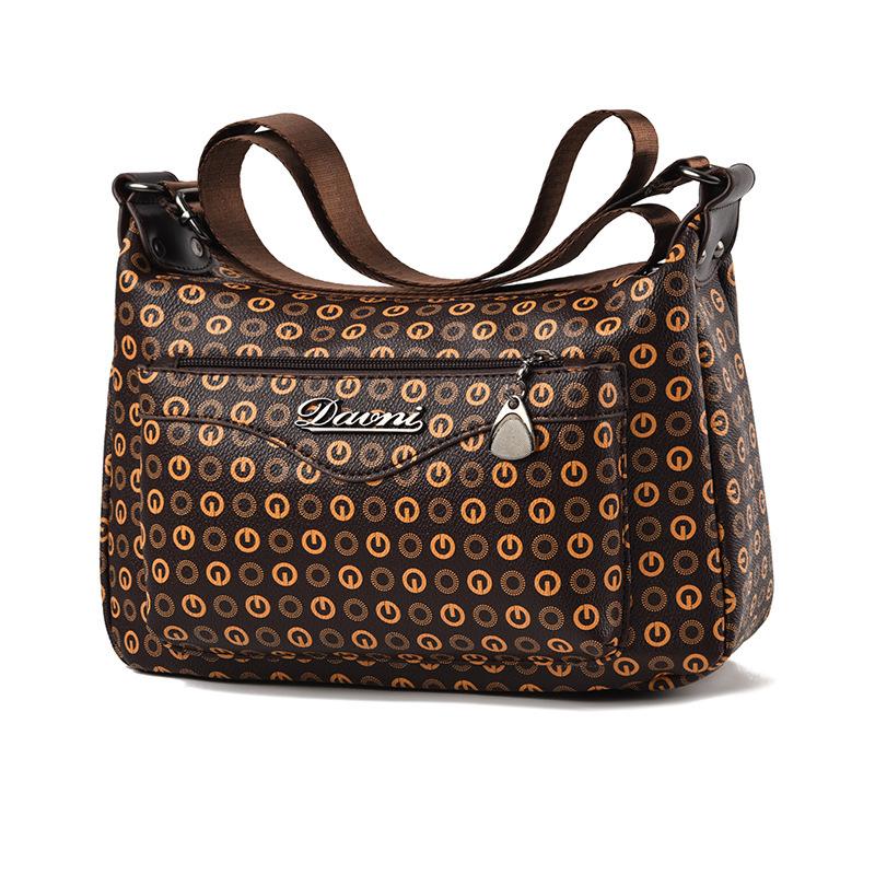 New flower material retro trend shoulder bag small square bag