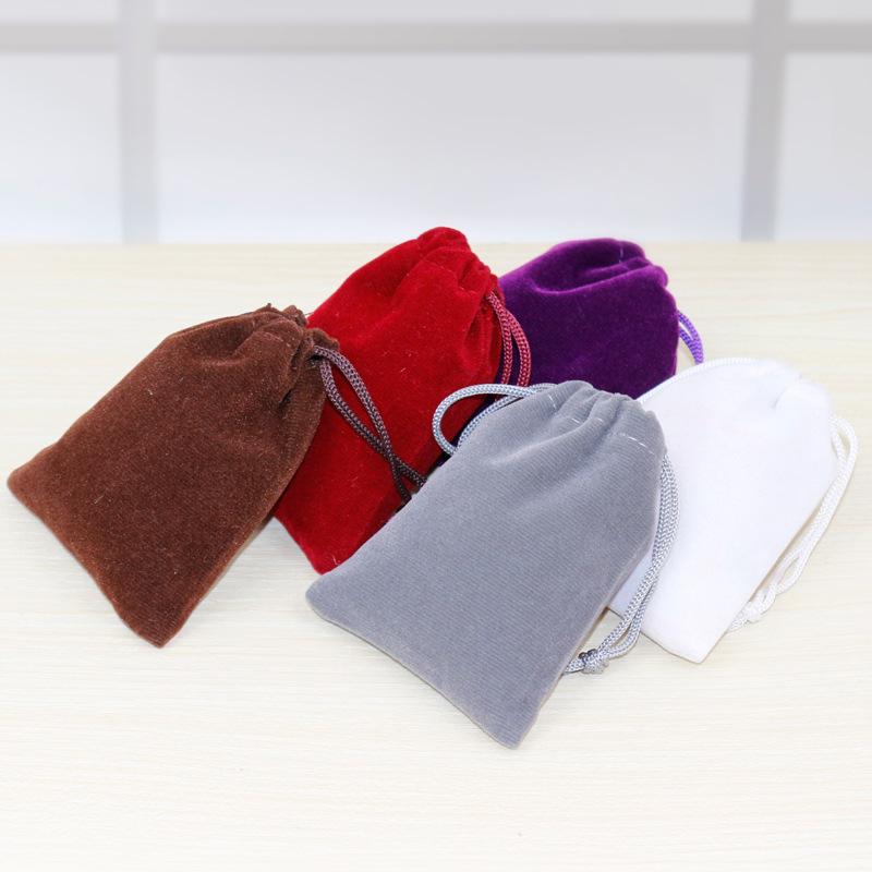 Custom Velvet Drawstring Bag for Jewelry, Earphones, and Phones