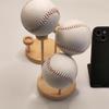 1 Set Wooden Baseball Display Stand 3 Balls Show Holder Multifunction Tennis Golf Sports Balls Base Desktop Rack Baseball Enthusiast Gift