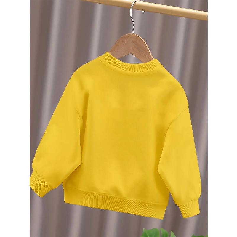 Kids Sweatshirt Cartoon Bear,Lively And Cute,  Round Neck of The Autumn And Winter Sweatshirt