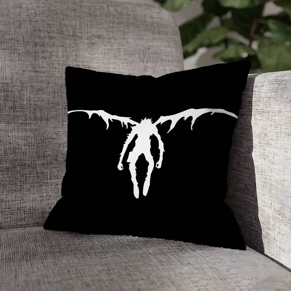D-Death Misa L Yagami N-Note Pillow Case For Sofa Decor Car Office Room Printing Cushion Cover Decorations and Protector