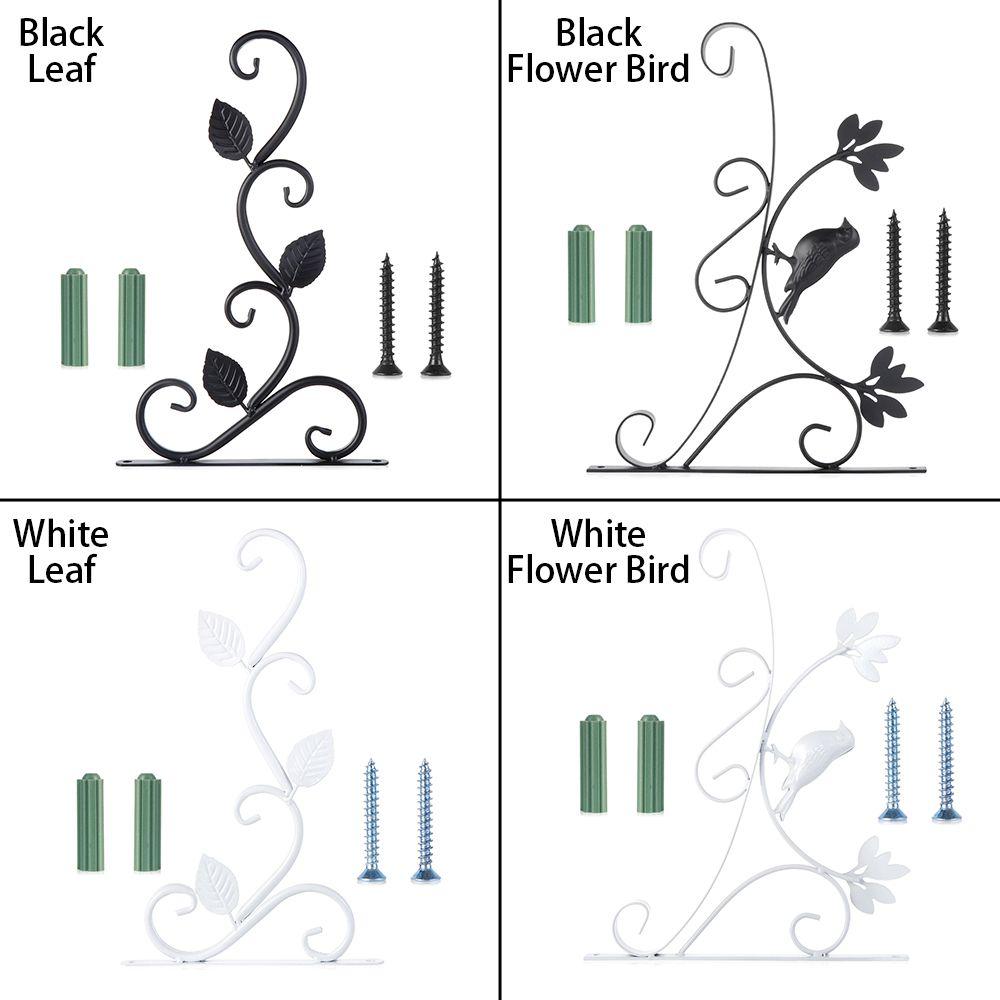Storage Rack Wall Hanging Hook Garden Planter Hooks Metal Plant Bracket Flower Basket Bracket