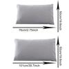 Talos 2Pcs Solid Color King Queen Pillow Case Home Bedroom Bed Cushion Cover Decor