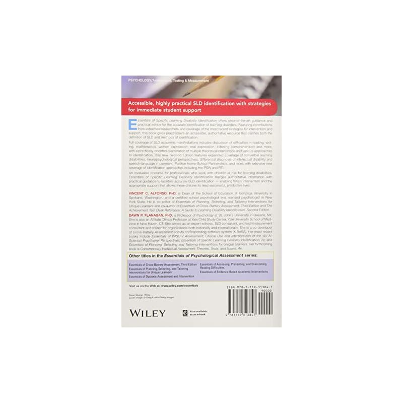 Essentials of Specific Learning Disability Identification (Essentials of Psychological Assessment)