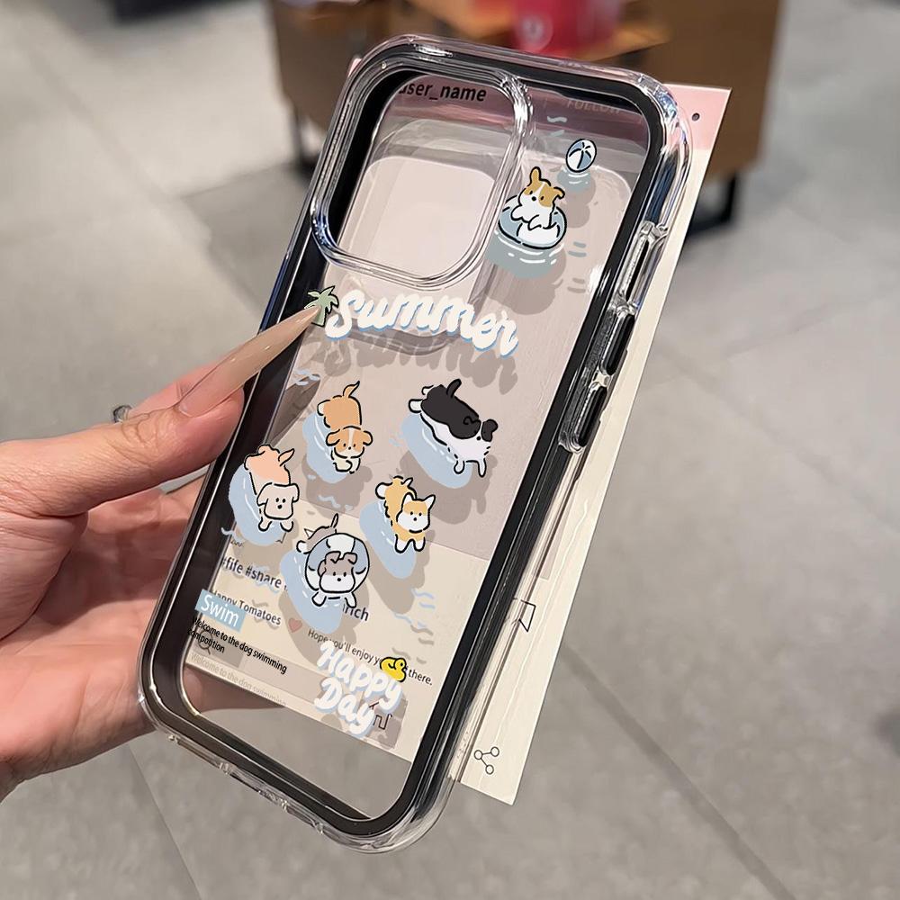 Painted Phone Case for iPhone 17 11 12 13 14 15 16 iPhone 17 12 13 14 15 16 Pro 17 12 13 14 15 16 Pro Max  High Quality Painted Animal Cute Phone Case