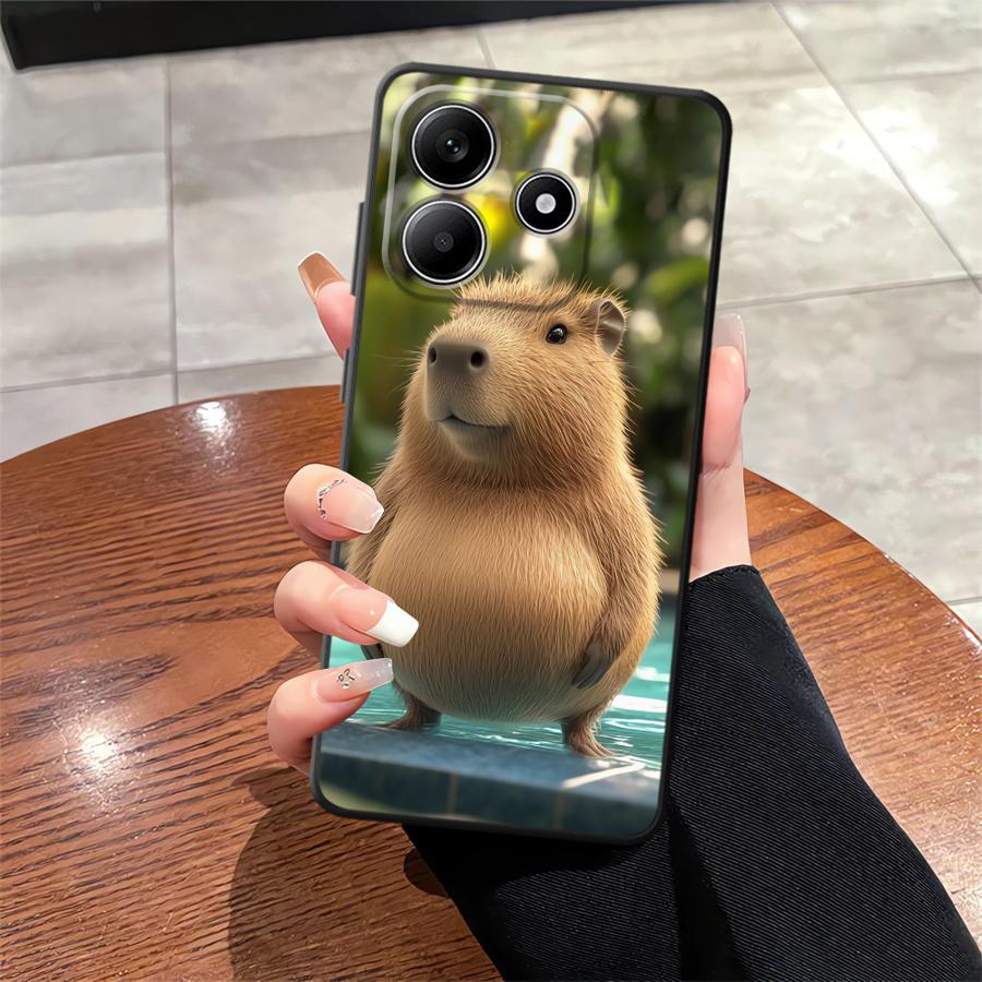 

Cute Capybara Case for Xiaomi Redmi Note 10 9 8 Pro 11 13 12 Pro Plus 11S 10S 9s 12S Soft Back Phone Cover Redmi Note 12 Pro 4G