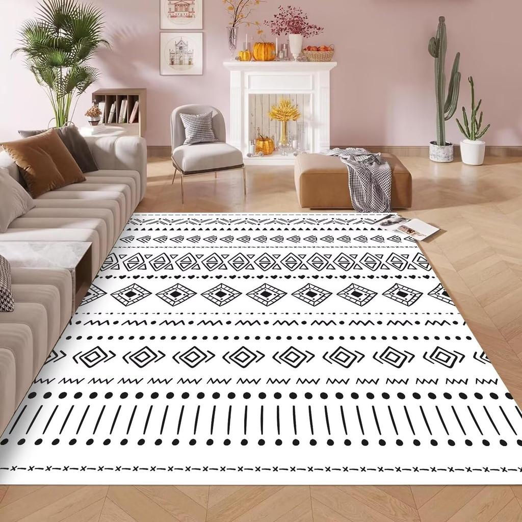 Rosa Blau Farbverlauf Glitzer Teppich, Pastell Funkelndes Pulver Einfaches Uni Muster, Rutschfeste Waschbare Matte für Wohnzimmer Sofa Esstisch