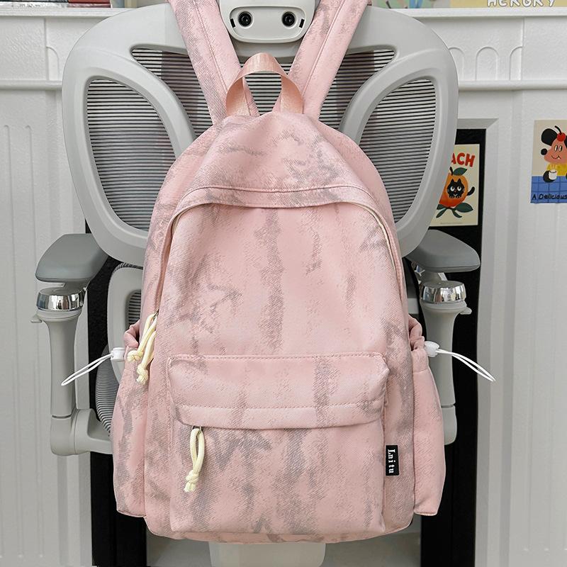Schoolbag1011 New Star Large Capacity Middle School Student Female Tie-Dyeing Casual Backpack Female Backpack Teen School Bag