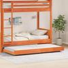 VidaXL Bed Frames Brown Waxed Wood 75 X 190 Cm Durable Bed Frame 873432