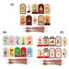 100pcs Party Cards Xmas Decoration Wrapping Supplies Hang Tags Gift Wrapping Christmas Labels Kraft Tag