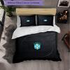 Brazil Football Pattern 3 Pieces Bedding Set Soft Microfiber Duvet Cover with Pillow Cases for Bedroom