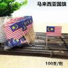 100Pcs Disposable Flag Toothpicks, Food Picks with Mini Flags for Fruit Cocktail Cake Steak, Bar Party Decorative Skewers