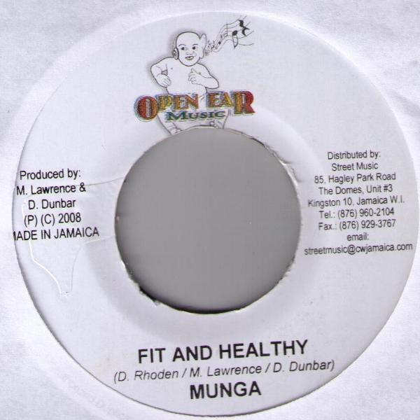 7inch Record MUNGA WAYNE MARSHALL FUTURE FAM Fit And Healthy Middle Fingers NONE Open Ear Music 2008 Jamaica Reggae Ska Dub Used