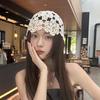 Hat Japanese Hollow Flower Handmade Crochet Pullover Hat Women'S Retro Sweet Knitted Hat Niche Baotou Hat Tide