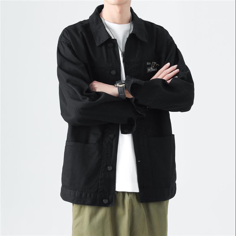 Ковбойская куртка рабочая одежда повседневная рубашка хлопковая модная куртка мужская L