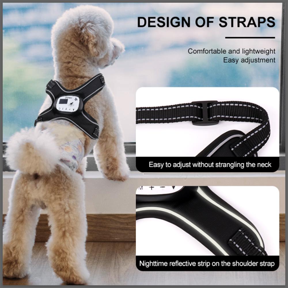 GPS Drahtloser Hundezaun Elektrischer Verstellbarer Hundewestenzaun mit 3 Trainingsmodi Wiederaufladbares Haustier