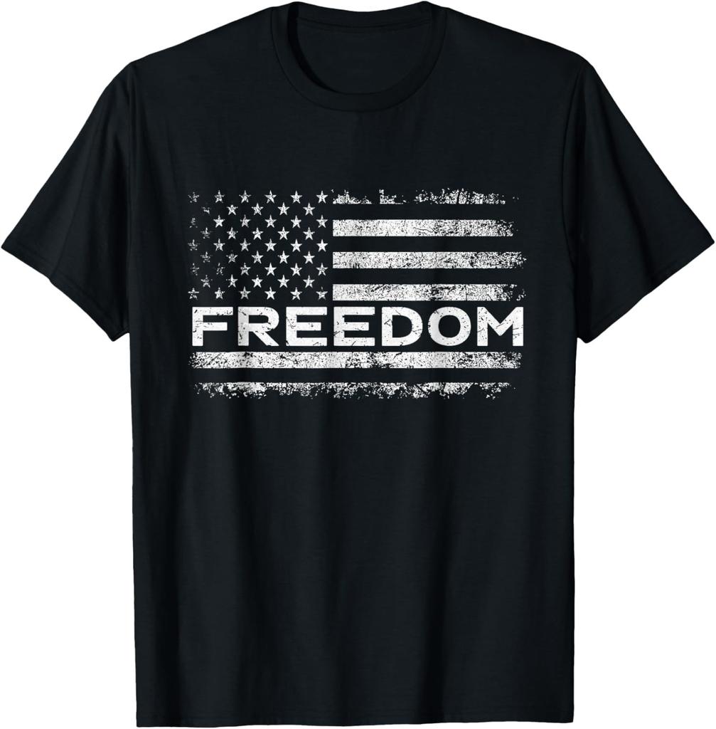 Political Flag American Design Freedom Political Unisex T-Shirt