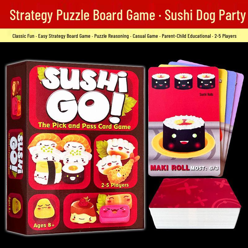 Children s Educational Sushi Go! Parent-Child Sushi Dog Board Game