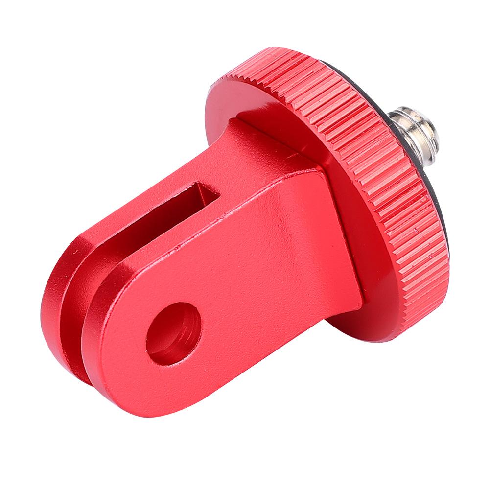 14 Mini Tripod Mount Adapter Video Action Camera Accessory Aluminum Alloy (Red)