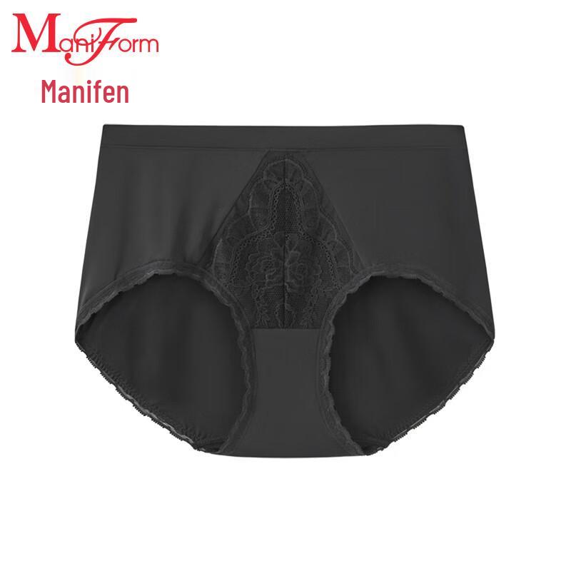 Maniform Women's Sexy Lace Mid-High Waist Briefs