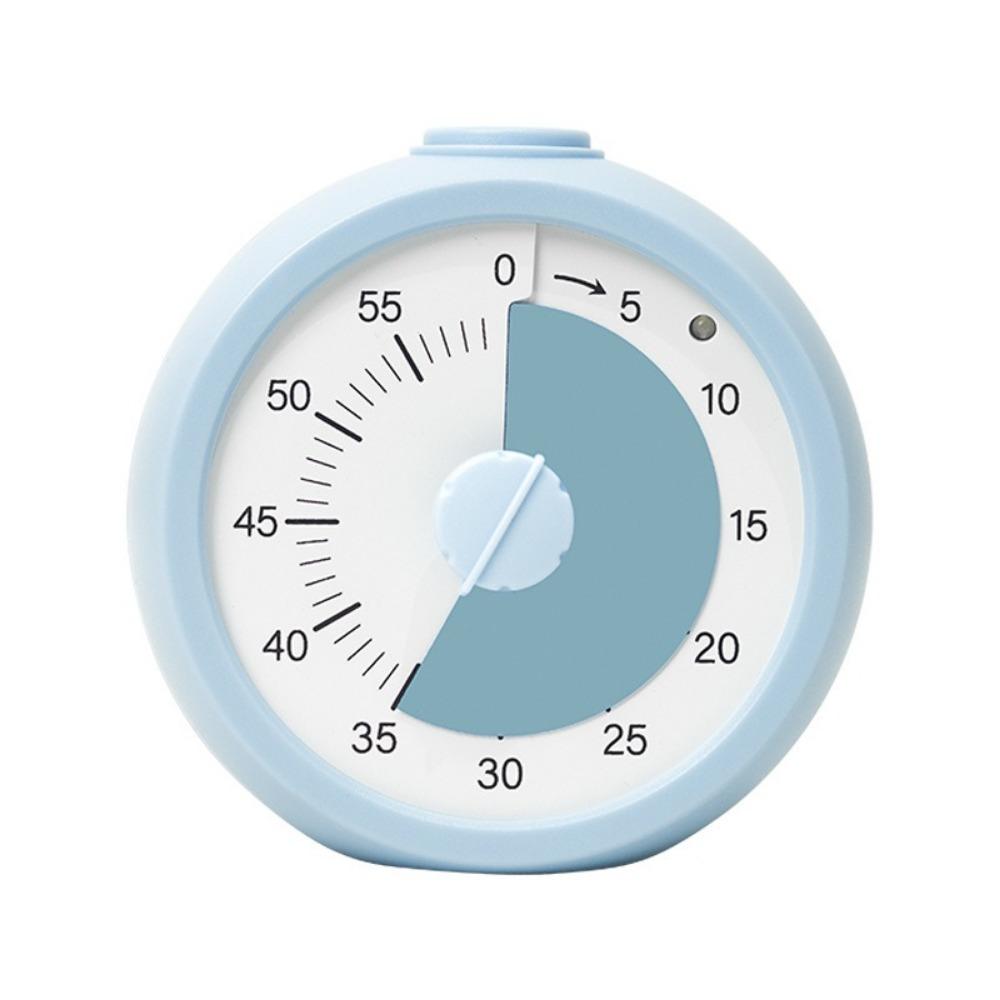 

Silent Operation Countdown Alarm Clock Self Discipline Kitchen Cooking Timer Primary School Round Blue