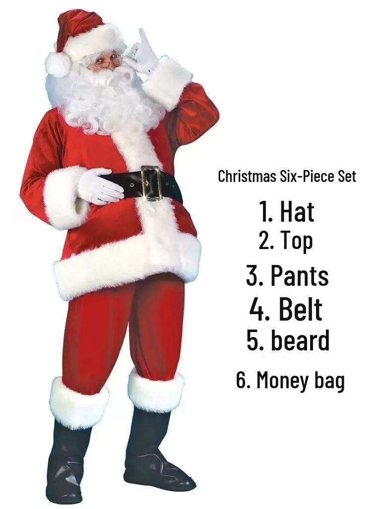 Weihnachtsmann Übergröße Extra Dickes Weihnachtskostüm - Klassischer Stil