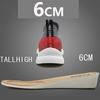 Herrenmode Sneaker Erhöhungsschuhe Aufzugsschuhe Höhermachende Schuhe Einlegesohlen 6CM Herren Alltagsleben Höhenvergrößernde Schuhe