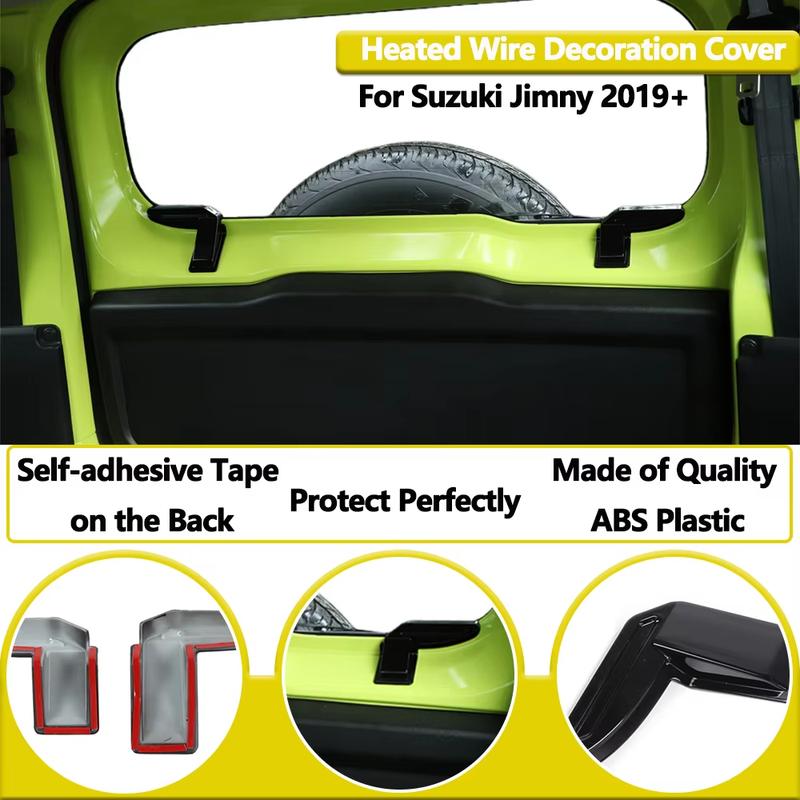 Tailgate Screw Cover Windshield Heating Wire Protector For Suzuki Jimny Sierra JB64 JB74 -2025 Interior Accessories ABS