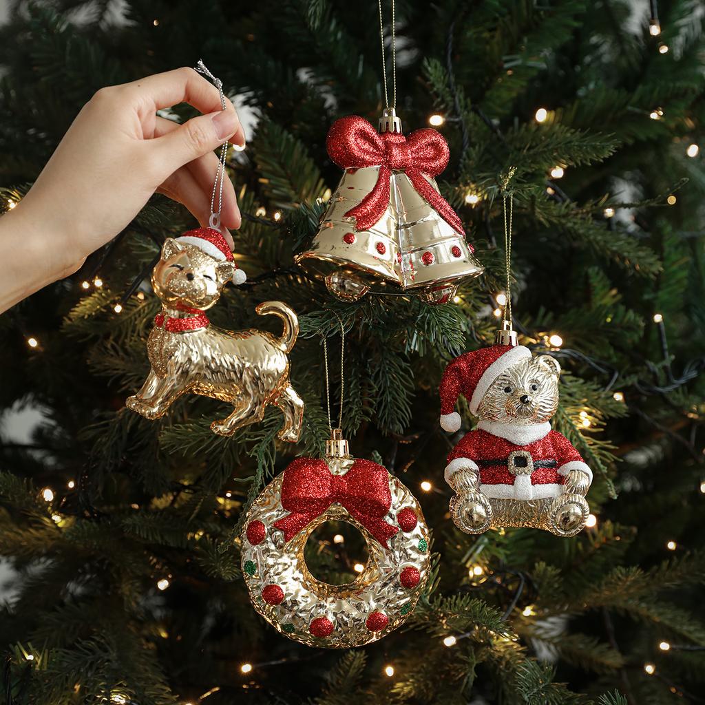 Christmas decorations, Christmas tree ornaments, Santa Claus, gingerbread men, Christmas tree decorations, Christmas decorations