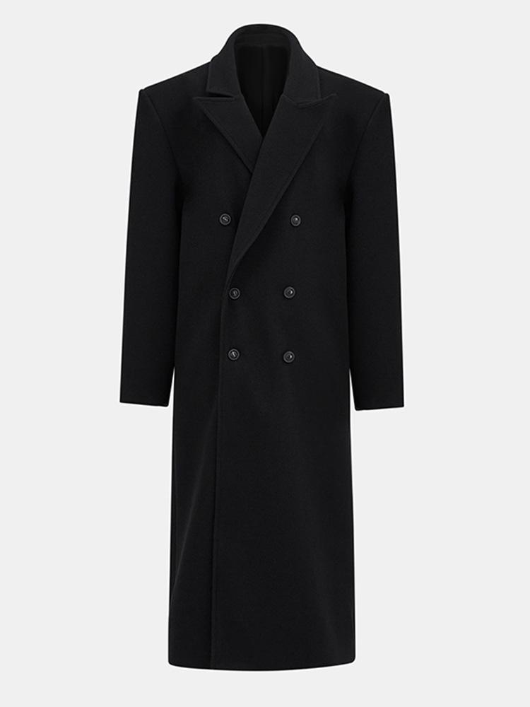 Women's Wool Coat - 2024 Autumn/Winter Collection, Commuter Style with Suit Collar