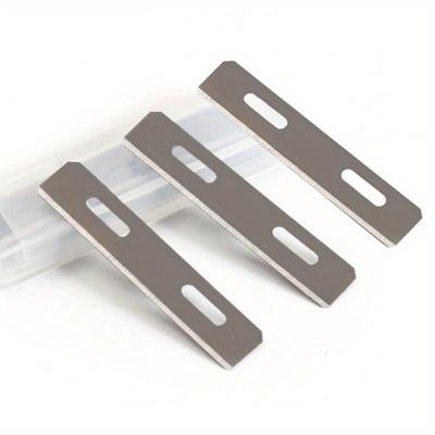10 Peças/Caixa Lâminas de Substituição de Aço Inoxidável para DIY Artesanato em Couro Skiver Segurança Ferramenta de Desfiador Criador de Renda
