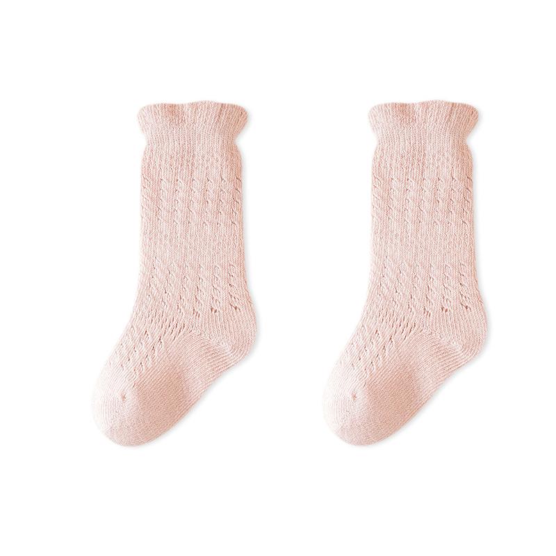 Summer Children'S Socks Solid Color Baby Socks Breathable Cotton Baby Girl Socks Comfortable Boy Socks For Newborn Babies