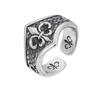 Yin Taifei Thai Silver Retro Cross Distressed Craft Hip Hop Ring