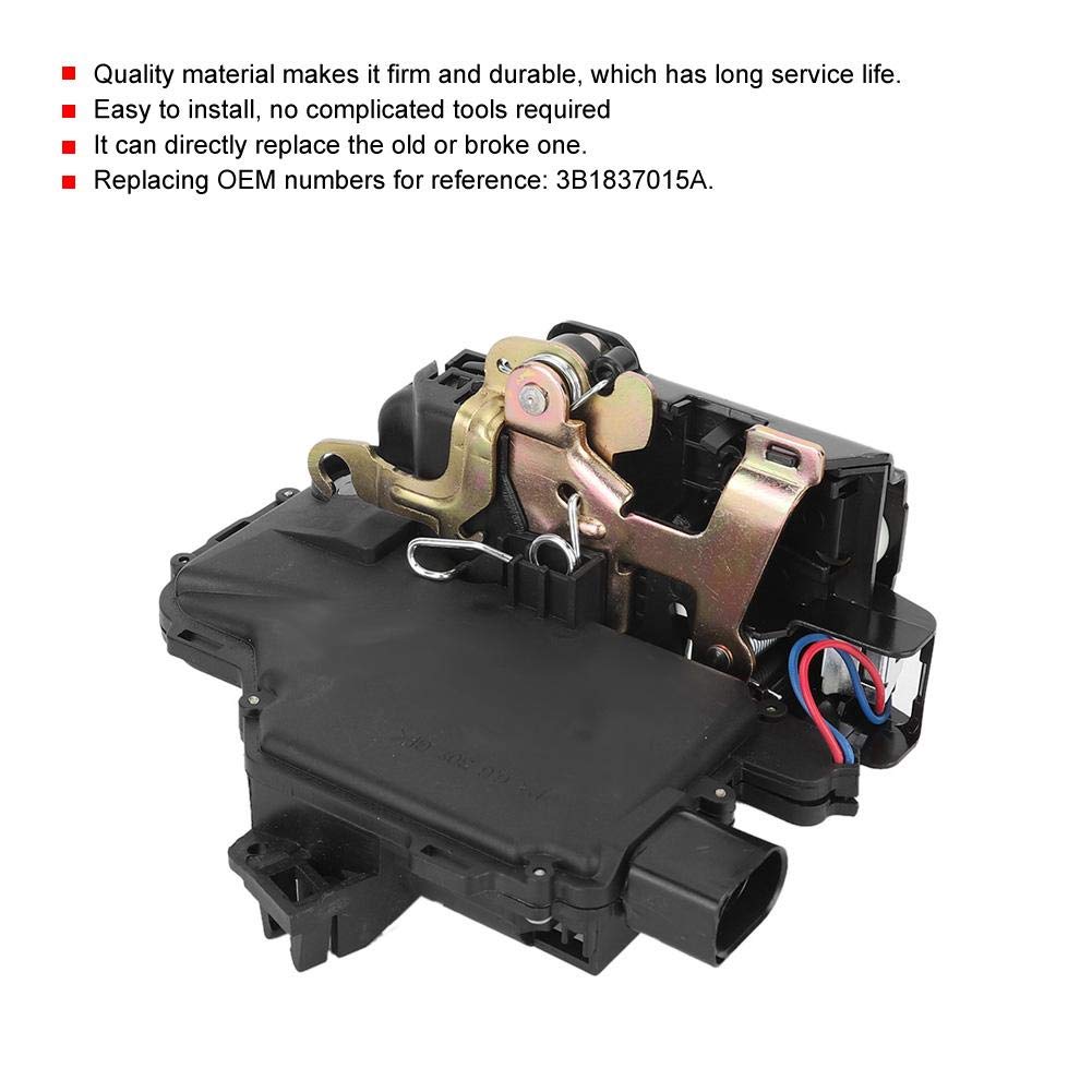 Door Lock Actuator, Qiilu Front Left Passenger Side Center Door Lock Actuator 3B1837015A