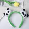 Adorable 2026 Panda Hair Accessory: Cute Round Headband & Funny Clip for Girly Wash Face Routine