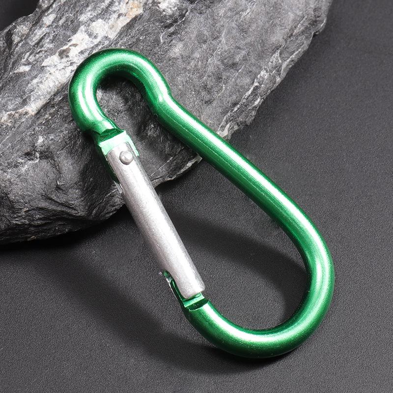 Venkovní hliníková karabina ve tvaru D s rychloupínáním pro lezení & láhve na vodu