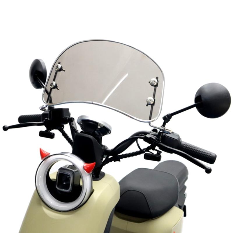 Upgraded Motorbike Windshields Universal Windscreen Easy Installs for Scooter