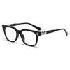 Unisex New Retro Art Full Frame Optical Glasses Personalized Large Frame HD Anti-blue Light Glasses Ultra-light Unisex Glasses