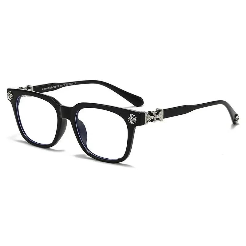 Unisex New Retro Art Full Frame Optical Glasses Personalized Large Frame HD Anti-blue Light Glasses Ultra-light Unisex Glasses