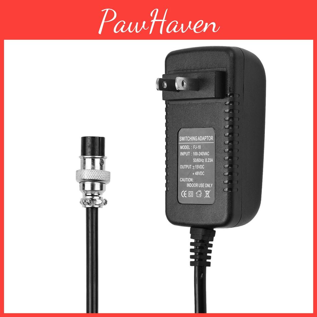 Mixer Console Mixing Supply Power Ac Adapter 15v 230ma Universal 4pin Round Connector For 16