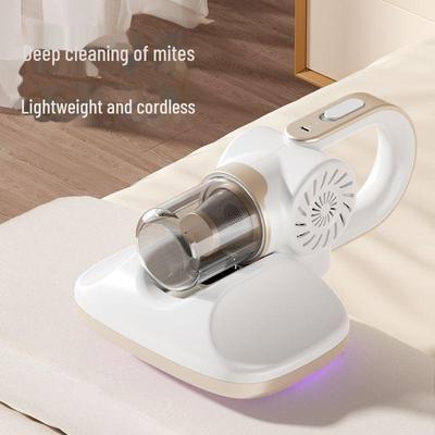 Handheld Wireless Vacuum Cleaner with Mite Removal, Blue Light Sterilization, Large Suction, and Mopping Function for Home and Car Use